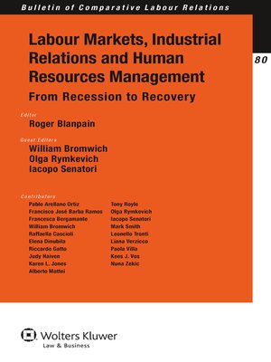 cover image of Labour Markets, Industrial Relations and Human Resources Management